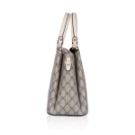 Women's Faux Leather Printed Handbag (Beige) - Image 5