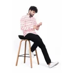 Men's Cotton Blended Printed Full Sleeve Shortkurta (Multicolor) - Image 3