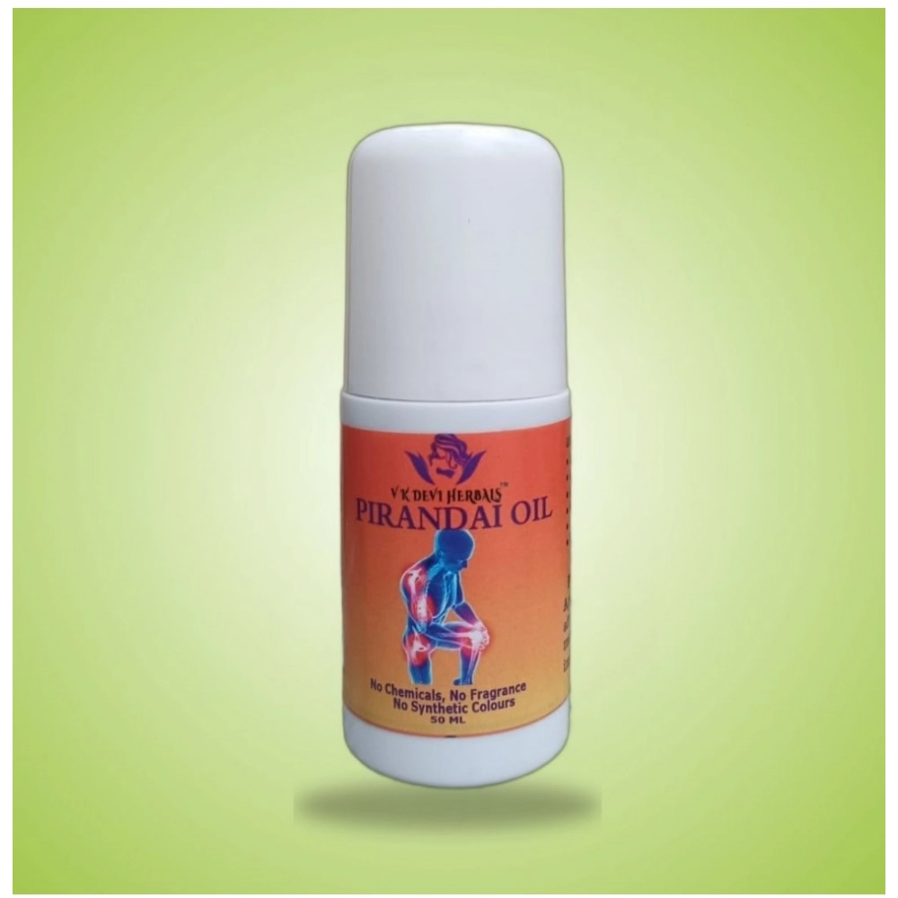 64029-1-1000x1000-1.webp Devi Herbal Pirandai Pain Relief 50 ML Oil - Natural, Chemical-Free Oil - Image 1